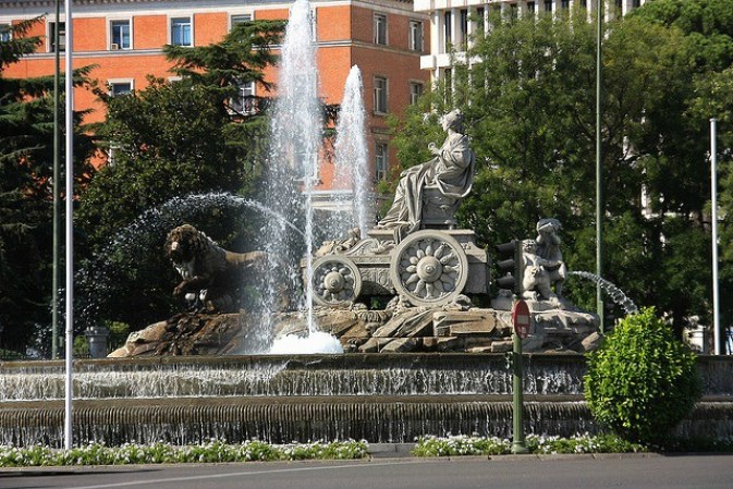 Plaza de La Cibeles, Madrid, España.