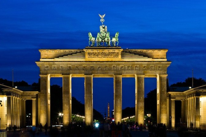 Puerta de Brandenburgo, Berlín, Alemania.