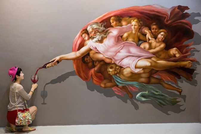CHIANG MAI, TAILANDIA: Exposición Art in Paradise, dentro del Museo de las Ilusiones Ópticas.