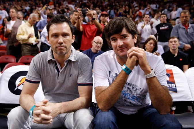 Famosos en partidos del Heat: Actor Jeffrey Donovan y el golfista Bubba Watson.