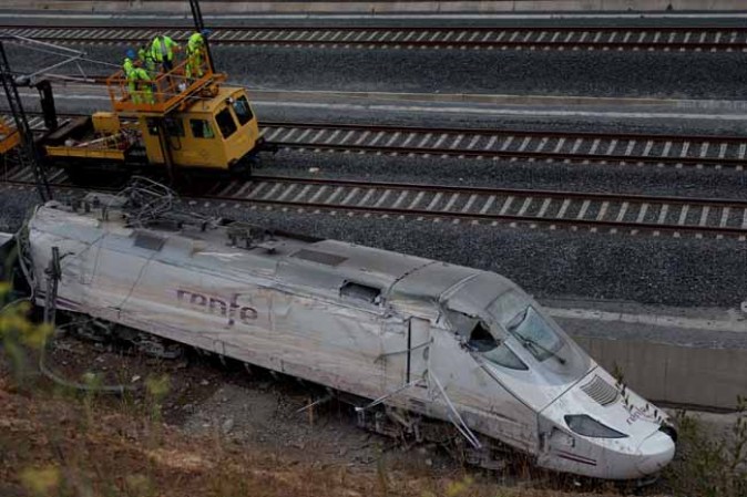 Imágenes de la tragedia del tren.