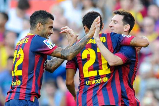 El Barcelona se estrena en la Liga con paliza al Levante. 7 a 0.