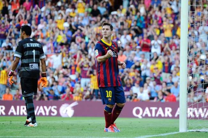 El Barcelona se estrena en la Liga con paliza al Levante. 7 a 0.