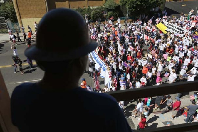Marcha en Los Ángeles.