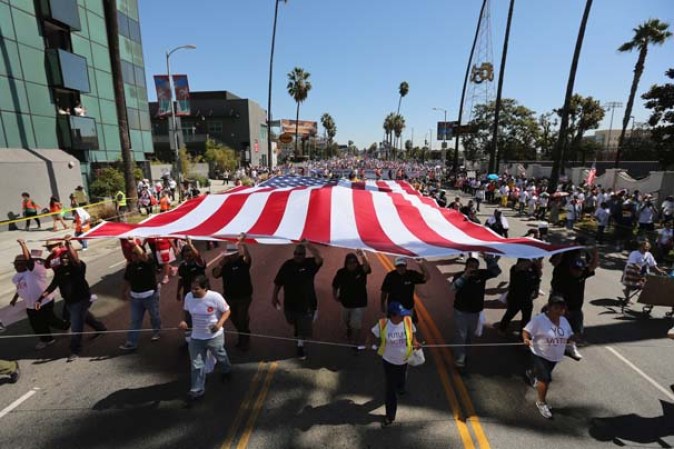Marcha en Los Ángeles.