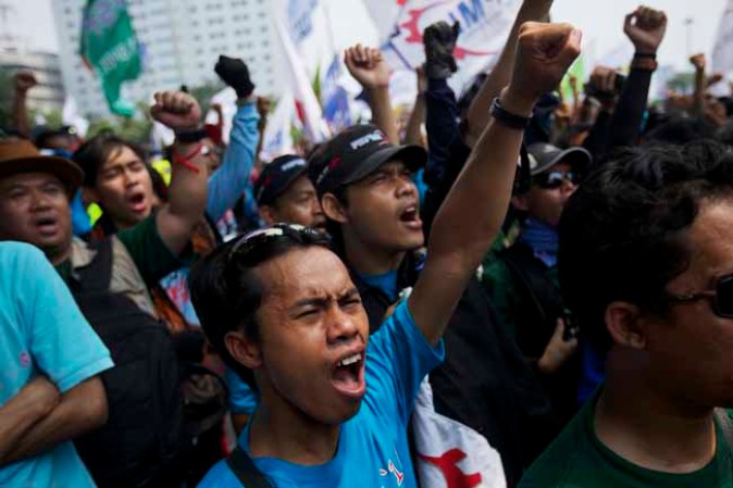 La inseguridad e insalubridad de muchos lugares de trabajo también fueron foco de las protestas.
