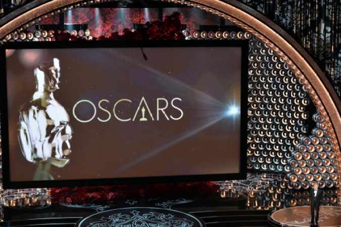 El actor Harrison Ford en el escenario.
