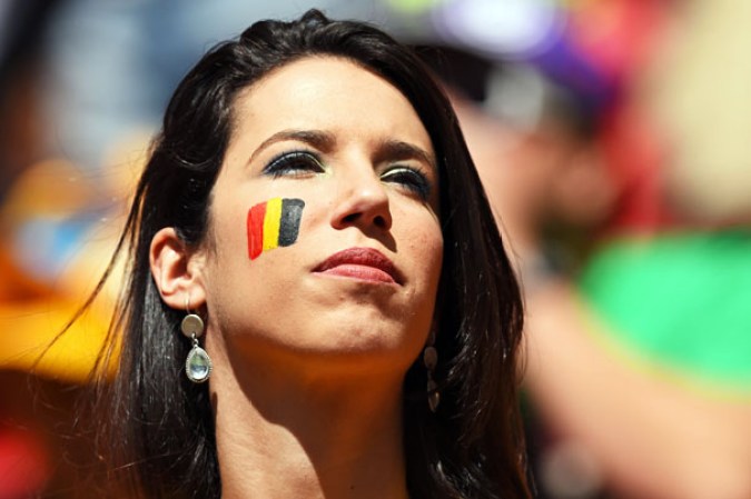 La fiesta del mundial es color, baile y bellezas. Aquí las fans más bellas de este mundial 2014.