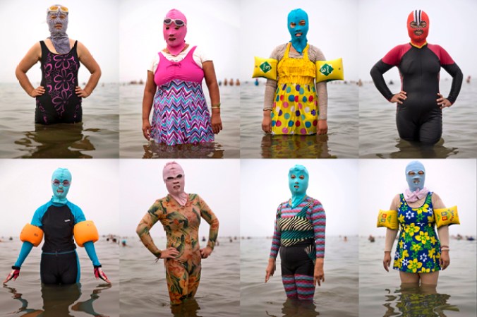 La moda del "face-kini" llegó para quedarse.
