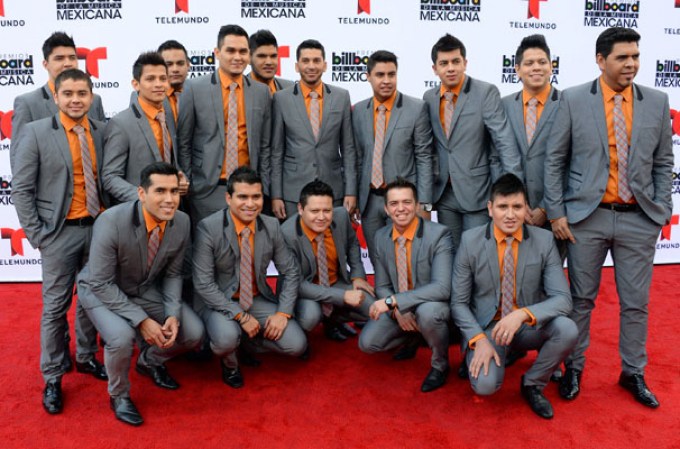 Grupo "Banda Los Recoditos" en los Billboard Mexicanos 2013.