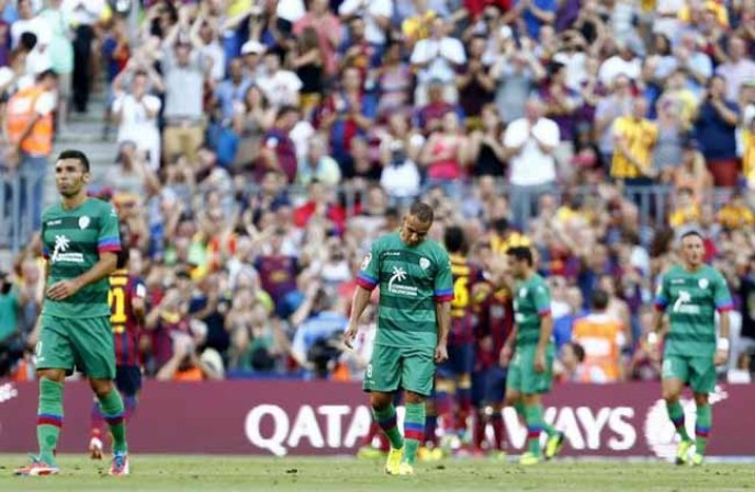 El Barcelona se estrena en la Liga con paliza al Levante. 7 a 0.