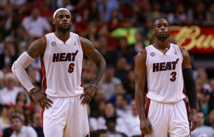LeBron James #6 y Dwyane Wade #3 dúo fenomenal.