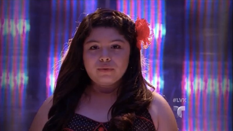 Ashley muy concentrada antes de iniciar la batalla.