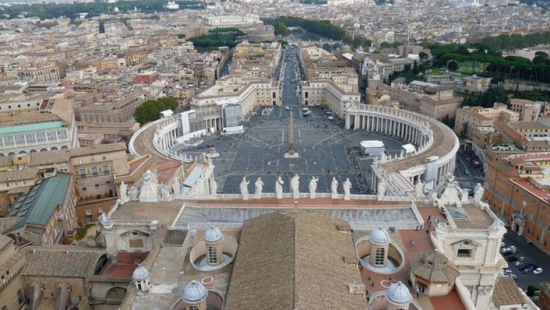 Plaza de San Pedro, El Vaticano.