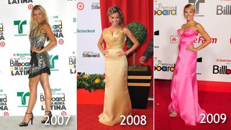 Fanny Lu<br />Otra estrella que demostró una gran evolución, en todos los aspectos de su look, desde el peinado, pasando por el maquillaje hasta llegar al vestido. Y en unos poquísimos años.