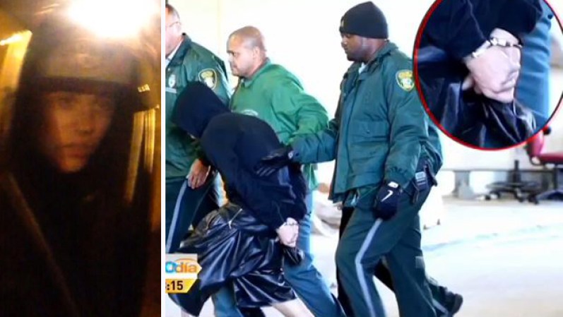 23 DE FEBRERO, 2014: El cantante Justin Bieber es detenido por la policía de Miami Beach mientras manejaba un Lamborghini alquilado de color amarillo, con el que protagonizó una carrera de autos ilegal, informaron las autoridades.