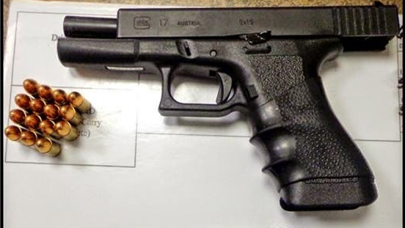 Esta pistola semiautomática fue incautada en el aeropuerto de Memphis (Tennesee).