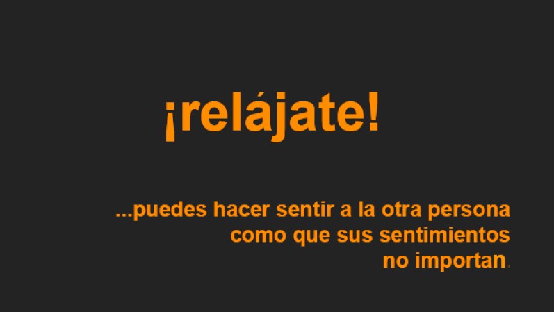 relajate...