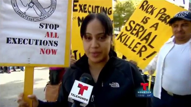 Wendy Tamayo es la hija manor de Édgar Tamayo, el pasado lunes organizó una marcha en el centro de Houston pidiendo que se reverse la ejecución de su padre.