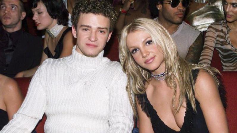 La estrella pop junto a su entonces novio, el también cantante Justin Timberlake, en los MTV Music Video Awards del 2000.