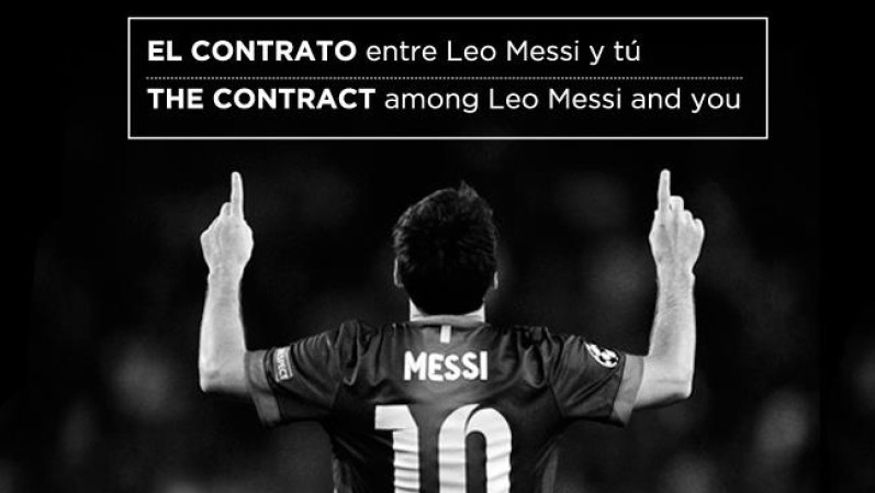 Recientemente, Messi renovó su contrato con el Barcelona. También, maneja su imagen y a sus fánaticos a la perfección, y en su Facebook invitó a sus seguidores a renovar contrato con él ¡Muy astuto!