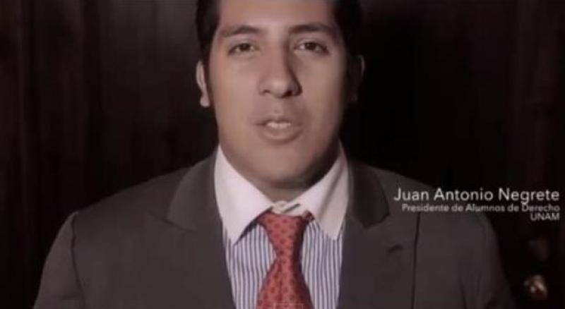 Juan Antonio Negrete, estudiantes de leyes
