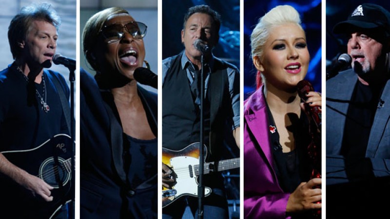 Celebridades se unieron solidariamente en un concierto organizado por NBCUniversal para brindar apoyo a las víctimas del huracán Sandy.