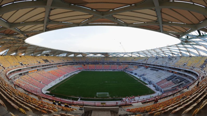 Vista general del Estadio Arena Amazonía en Manaos, Brasil.