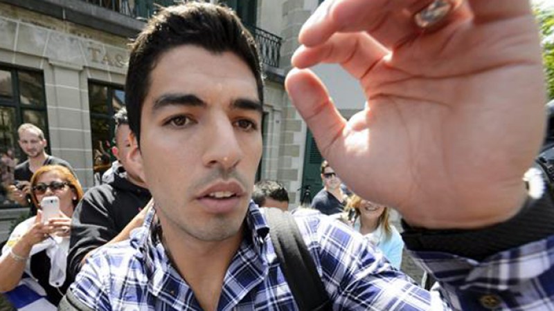 Luis Suárez en Suiza.