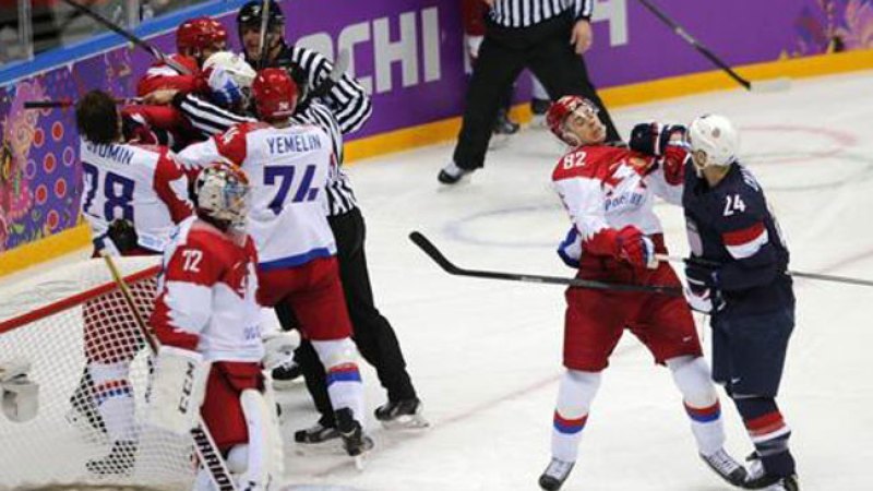 Hockey: EEUU gana a Rusia con tensión