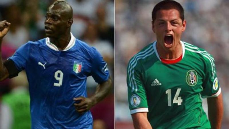 Balotelli y Chicharito.