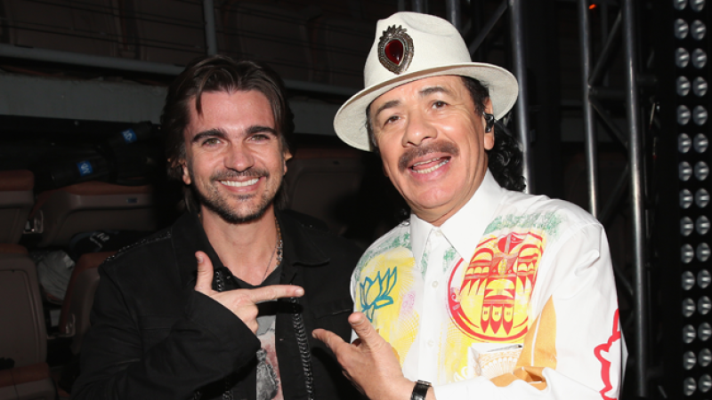 Carlos Santana y Juanes.