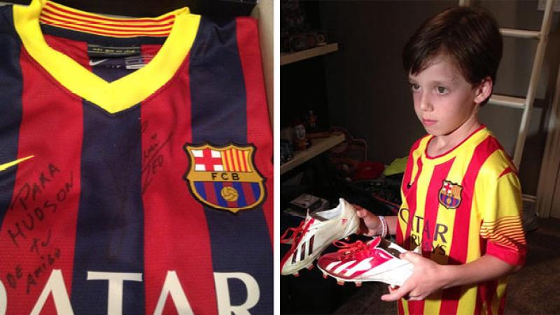 Messi trata mal a fan y se arrepiente