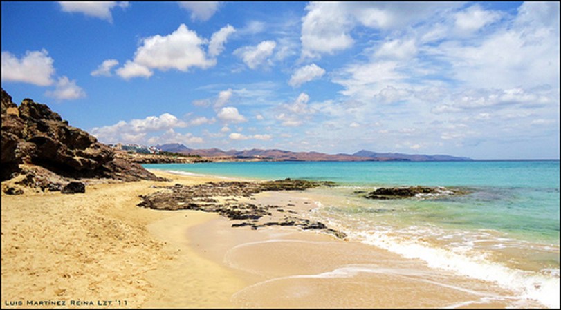 Playa de Corralejo, Fuerteventura, España.