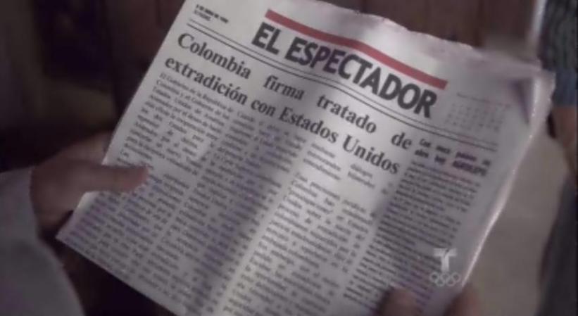 La portada anunciaba que Colombia firmaba un tratado de extradición con Estados Unidos.