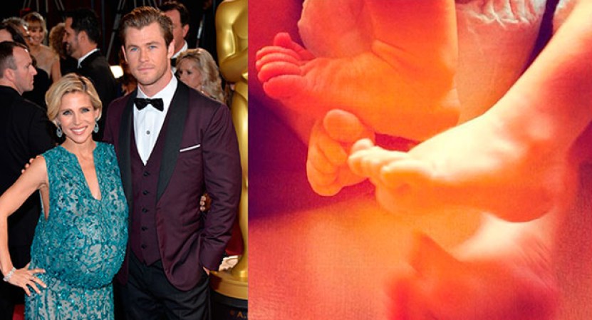ELSA PATAKY Y CHRIS HEMSWORTH, felices con sus pequeños Tristan y Sasha nacidos el 18 de marzo.