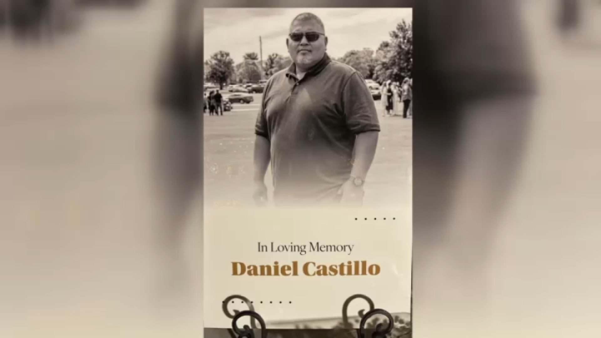 A portrait of Daniel Castillo is displayed on Thursday, Sept. 17, 2026 in a vigil in Chatsworth.