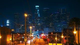 11-21-2019 Los Angeles Street Lights -Shutterstock