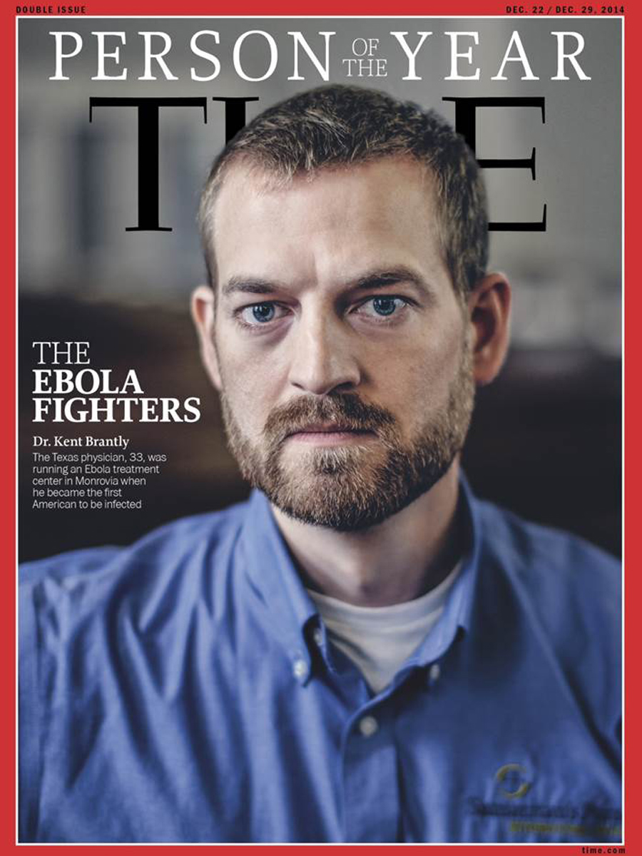2014: Por su lucha contra el ébola, el Dr. Kent Brantly.