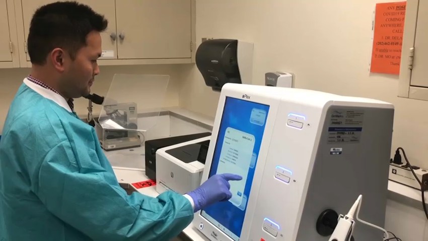 Children's National Hospital coronavirus testing machine