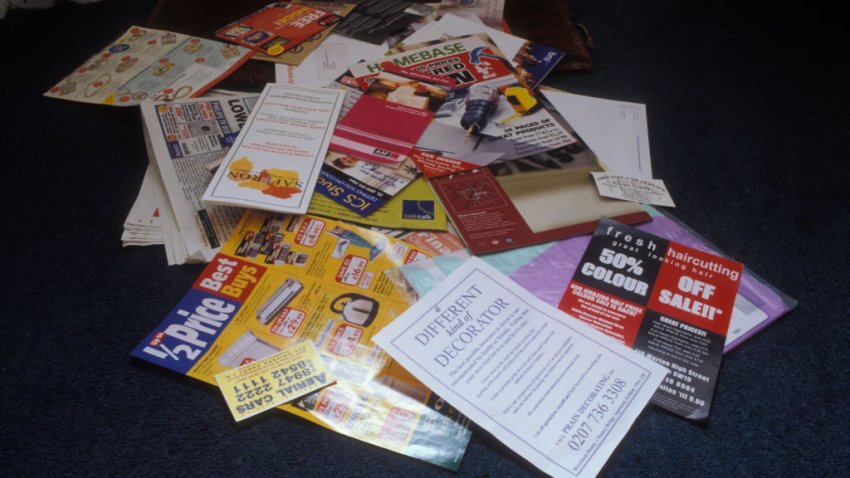 Junk mail on doormat UK. (Photo by: Photofusion/John Phillips/Universal Images Group via Getty Images)