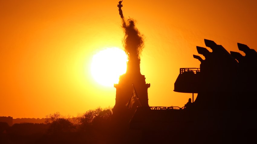 Statue of Liberty in sun