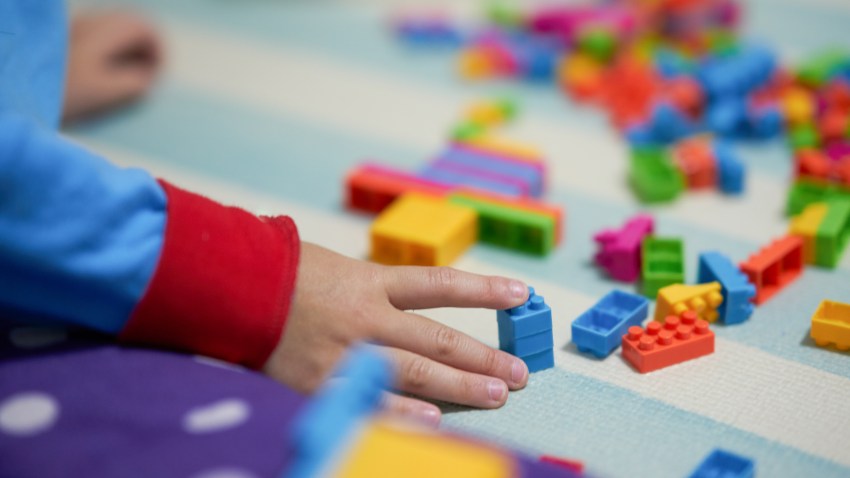 7. Legos on a Cookie Sheet