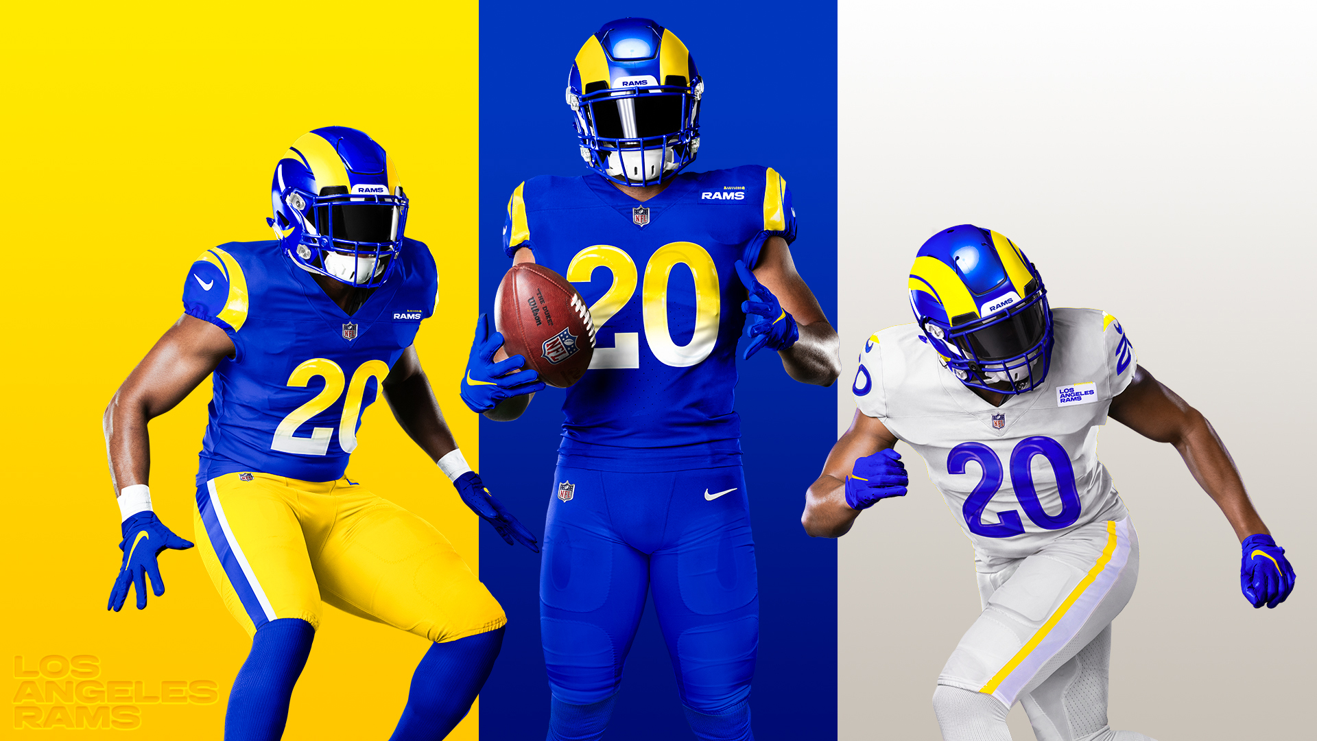 Rams de Los Ángeles presentan sus vibrantes nuevos uniformes para 2025