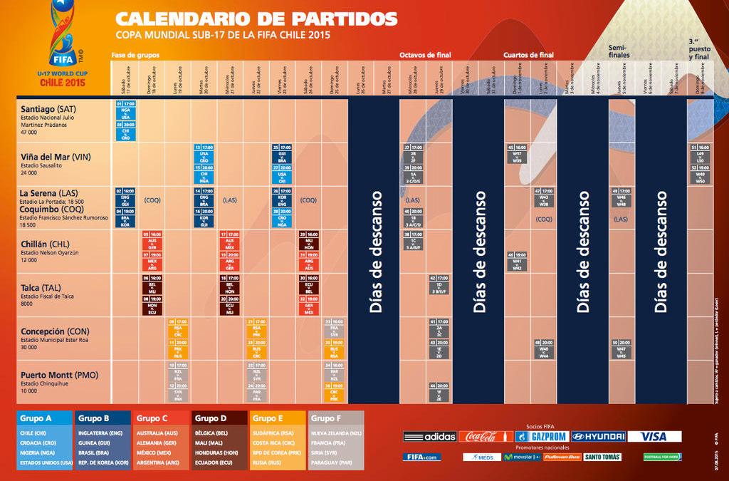 Calendario De Partidos De La Copa Mundial Sub 17 Telemundo 52