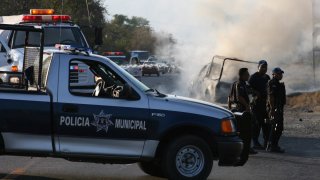 Policías en un operativo en Guerrero