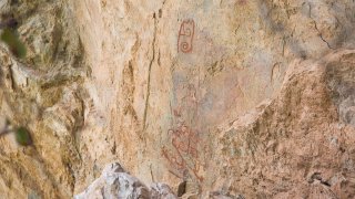 Pinturas rupestres en Oaxaca