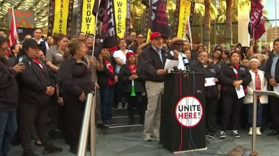 Trabajadores de hoteles del sur de California celebran victoria tras meses de lucha