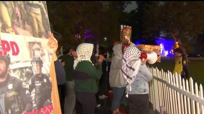 Protesta a favor de los palestinos en Pomona College