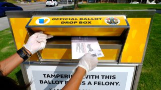 A ballot drop box.